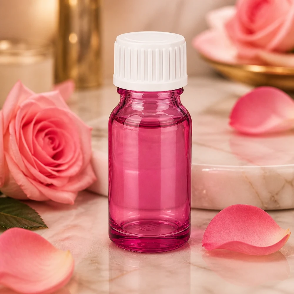 10ml (Globuli)Flasche.. 3mm Giessring weiß Standard PurpleLine. UT18/10 10ml Glasflasche Purple mit kindersicherem Verschluss für DIY-Kosmetik und Mischungen