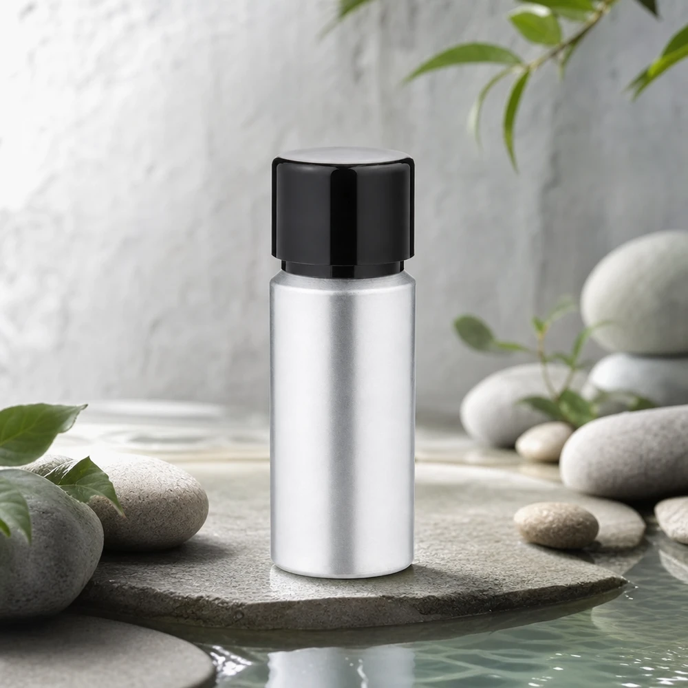 20ml gebeizte Aluflasche mit Schraubkappe 20ml gebeizte Aluflasche mit professionellem Look - ideal für DIY-Kosmetik und Naturprodukte