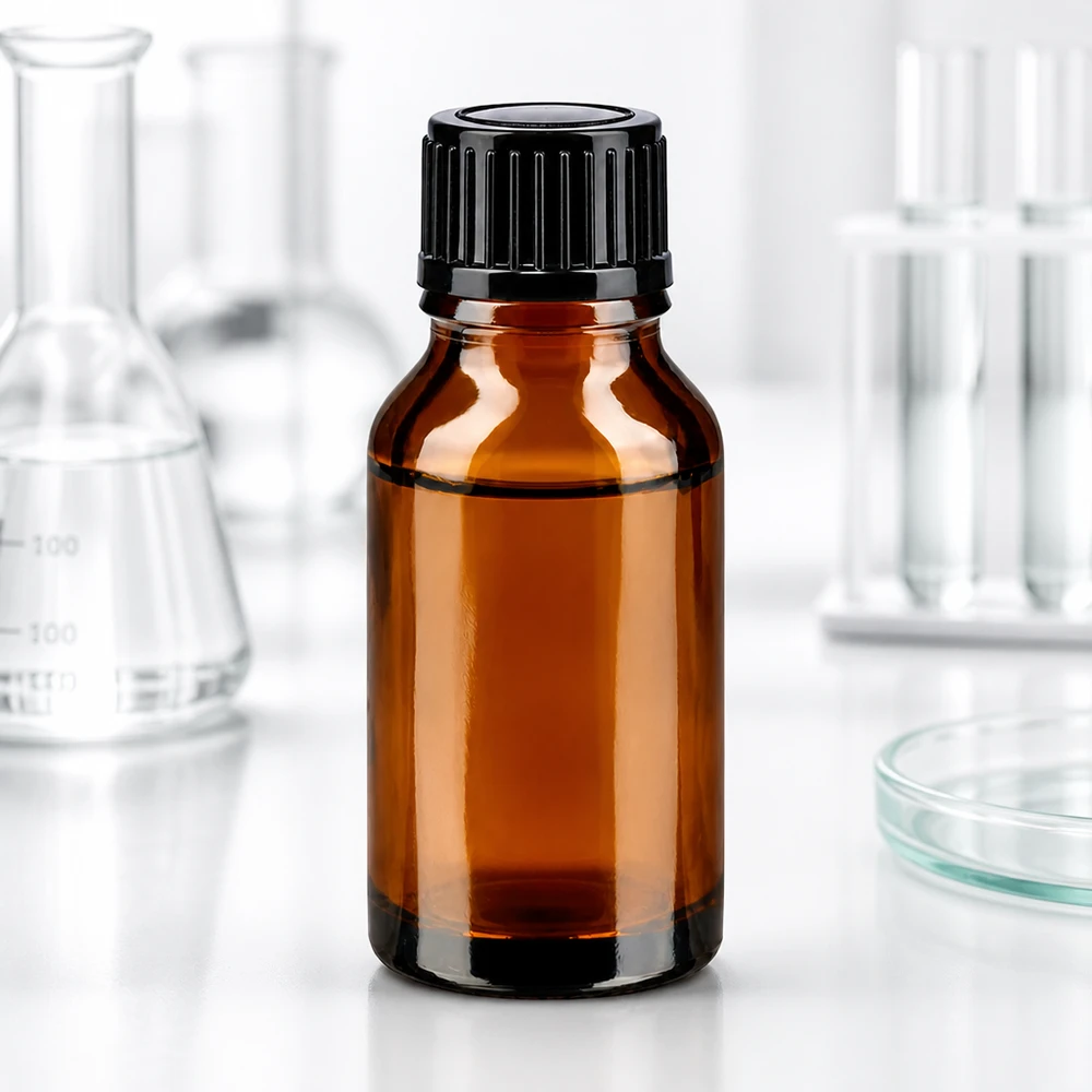 Apothekenflasche braun 15ml Schraubverschluss schwarz Standard Kleine Braunglasflasche 15ml mit kindersicherem Schraubdeckel schwarz für pharmazeutische Anwendungen