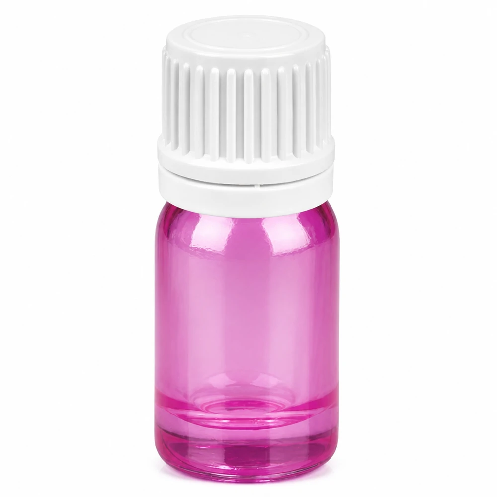 5ml Tropfflasche 0.7mm weiss Originalität Schraubverschlusserschluss PurpleLine UT18/5 Violette 5ml Flasche mit Tropfverschluss für Aromatherapie und kosmetische Anwendungen