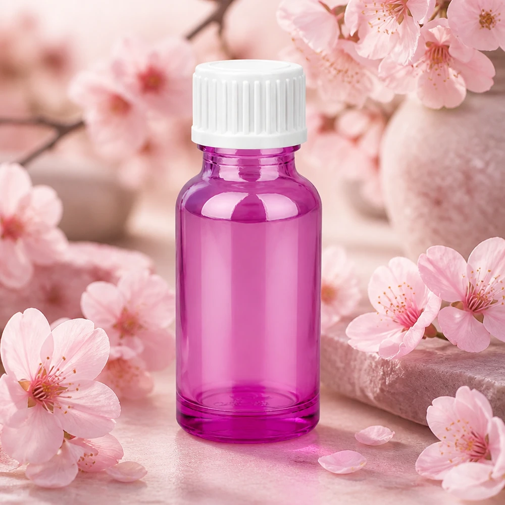 20ml (Globuli)Flasche 3mm Giessring weiß Standard PurpleLine.UT18/20 Elegante 20ml Flasche in Magenta mit ergonomischem Design für einfache Handhabung