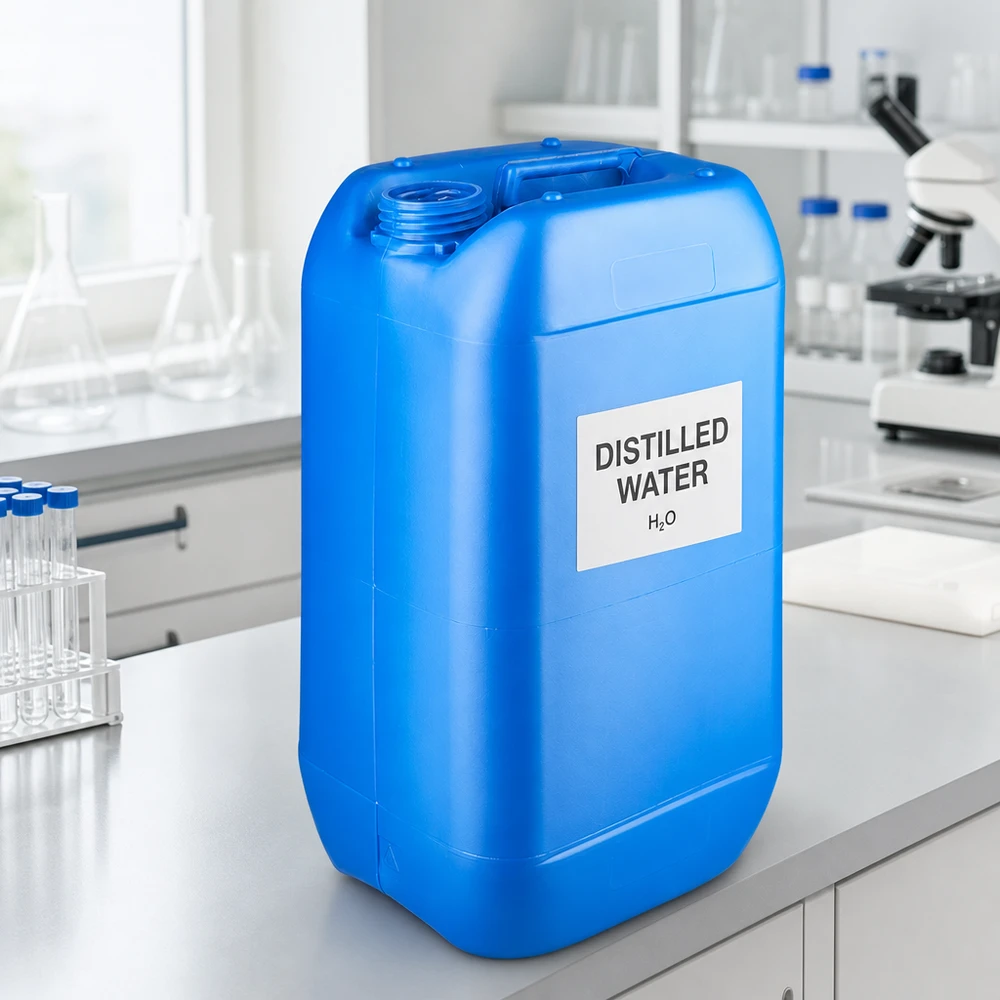 Kanister 15 Liter blau ohne Verschluss Leerer Plastikkanister 15L blau mit breiter Öffnung und Tragegriff ohne Deckel