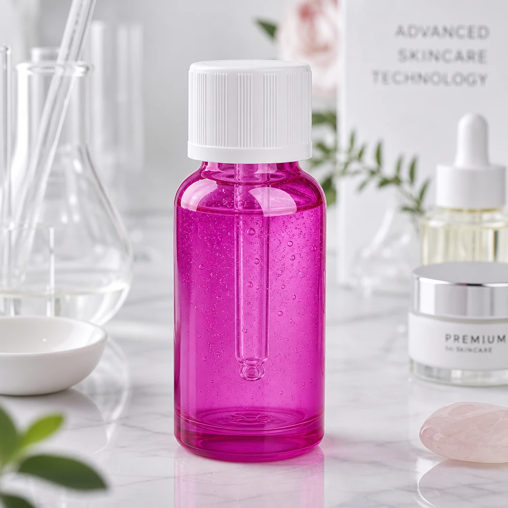20ml Tropfflasche 1.2mm weiß Standard Kindersicher PurpleLine.UT18/20 Violette 20ml Tropfflasche mit kindersicherem Verschluss für sichere Aufbewahrung von Substanzen