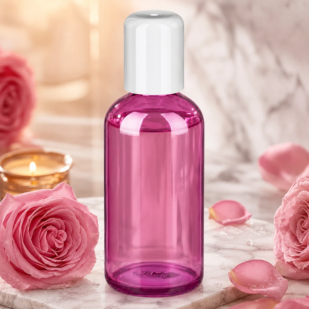 100ml Roll-On Flasche weiss Standard PurpleLine UT18/100 Stilvolle 100ml Flasche mit weißem Kugelverschluss ideal für selbstgemachte Parfums und Öle
