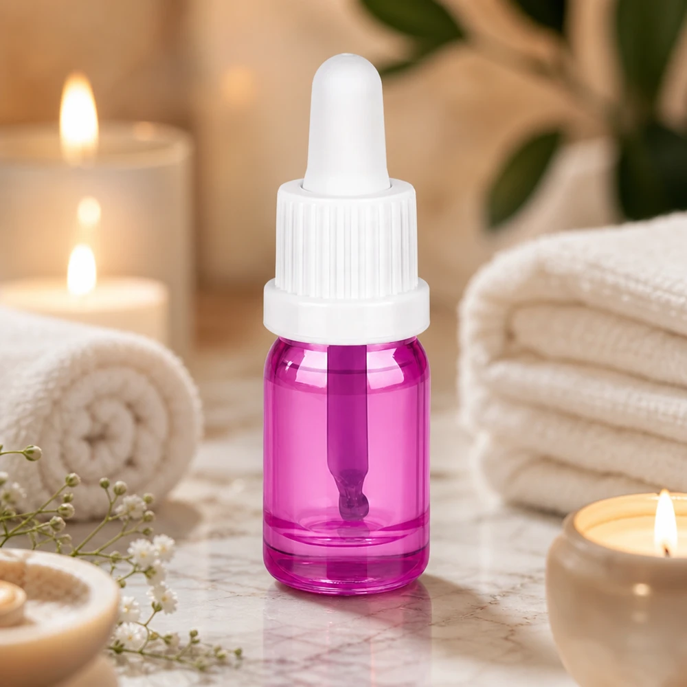 5ml Pipettenflasche weiss Originalität Schraubverschlusserschluss PurpleLine UT18/5 Violette 5ml Flasche mit UV-Schutz Eigenschaften zum Schutz lichtempfindlicher Substanzen