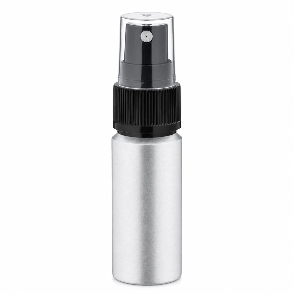 Hochwertige Aluflasche 20ml mit Pumpzerstäuber für ätherische Öle