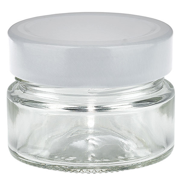 80ml Rundglas mit BasicSeal Deckel weiß deep UNiTWIST