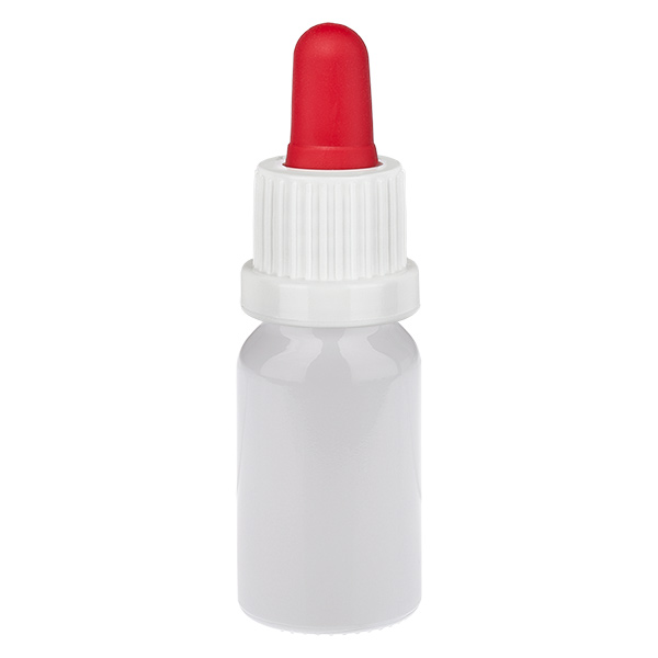 10ml Pipettenflasche weiß/rot Originalitätsverschluss WhiteLine UT18/10