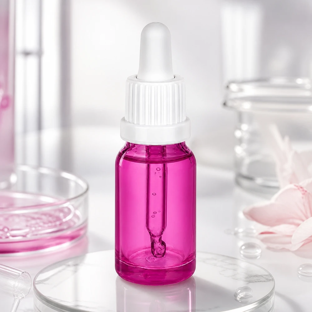10ml Pipettenflasche weiss Originalität Schraubverschlusserschluss PurpleLine UT18/10 Tropferflasche 10ml aus violettem Glas mit weissem Schraubverschluss OV PurpleLine UT18/10