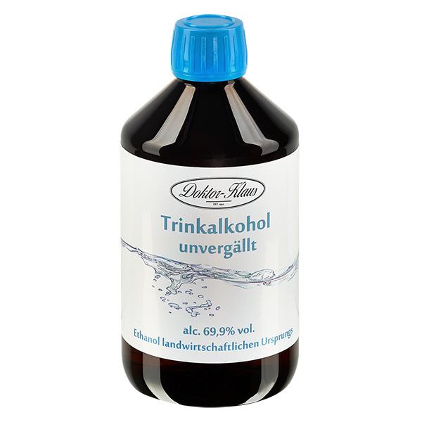 500ml Weingeist (Trinkalkohol) 69.9% Doktor-Klaus