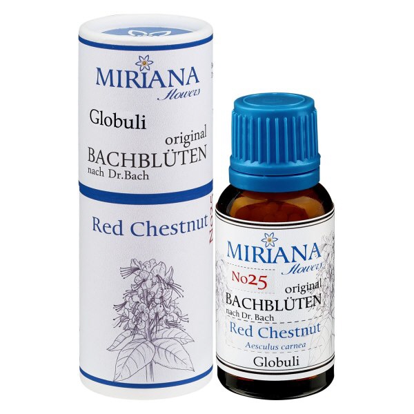 25 Red Chestnut, 20g Bach-Globuli, MirianaFlowers