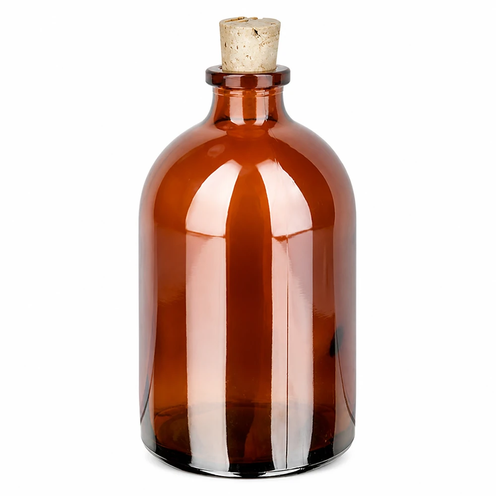 Flasche Braunglas 100ml mit Korken 11/14mm Lichtschutzflasche aus Braunglas 100ml mit Naturkorken zum sicheren Verschließen