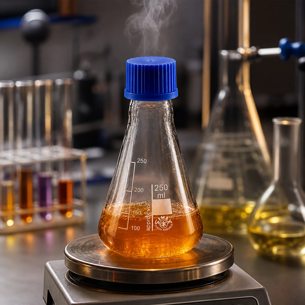 Erlenmeyerkolben 250ml mit konischer Form für optimales Mischen und Schwenken von Flüssigkeiten