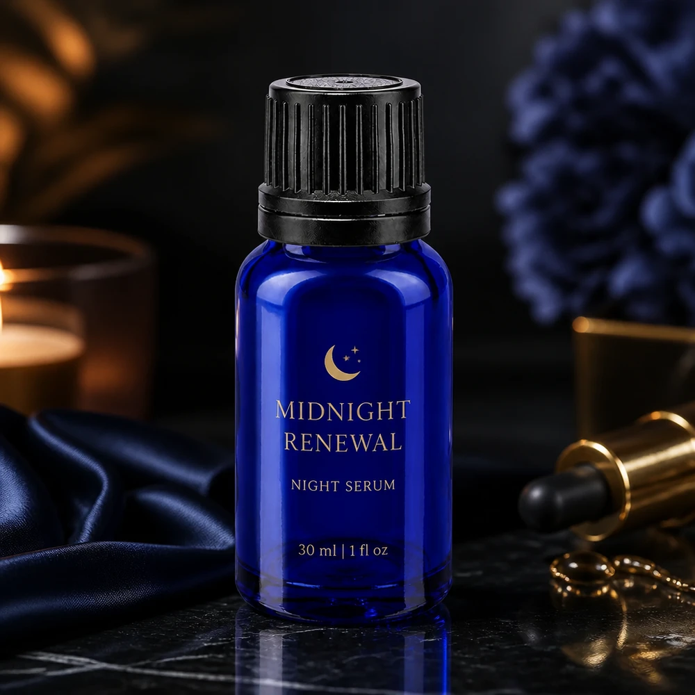 Apothekenflasche blau 10ml Schraubverschluss schwarz Giessring Originalitätsverschluss Kobaltblaue Glasflasche 10ml mit geripptem Schraubverschluss für Nachtserum und Kosmetik