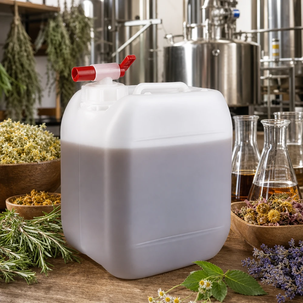 Lebensmittelechter 5 Liter Kanister mit Auslaufhahn für ätherische Öle und Hydrolate