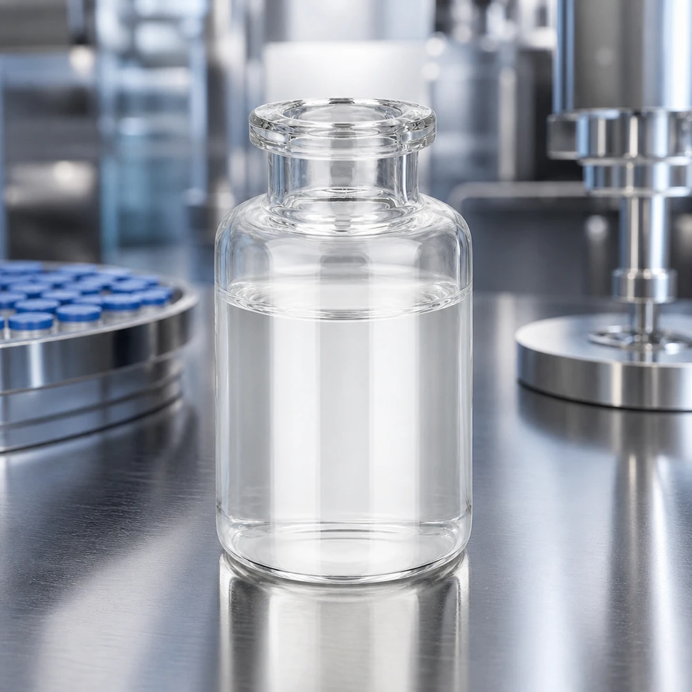 Sterile Glasviale 20ml klar mit Rollrand für Lyophilisate und Flüssigarzneimittel im Reinraum