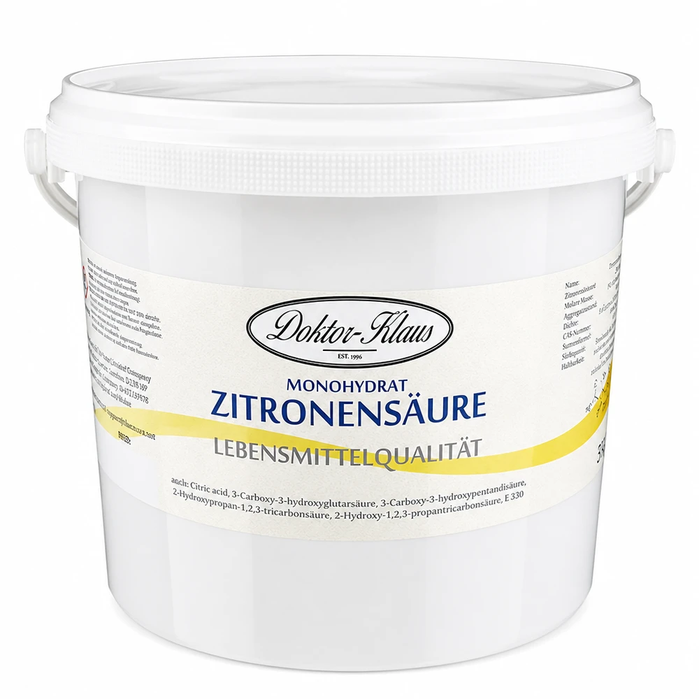 Zitronensäure 5kg Doktor-Klaus 5kg Zitronensäure Doktor-Klaus Lebensmittelqualität für Küche und Haushalt