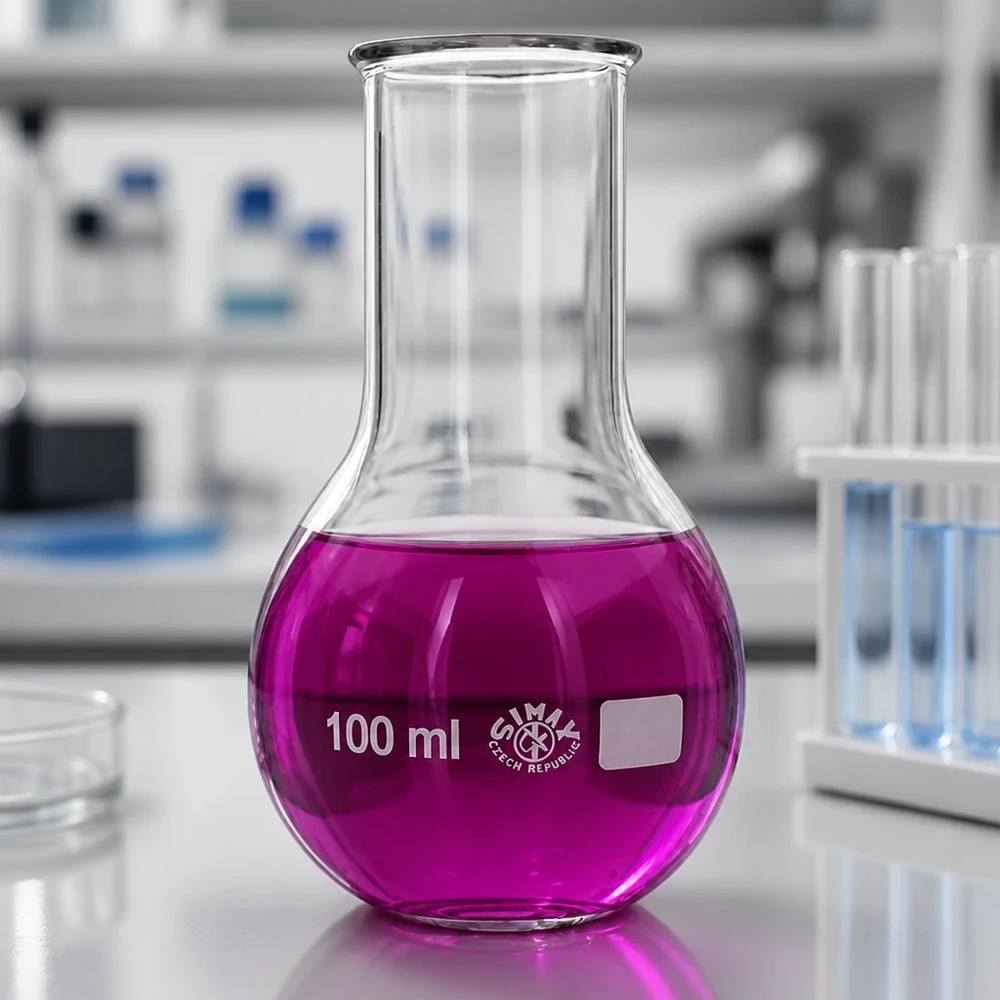 Rundkolben 100ml Weithals Rundkolben 100ml ideal für Destillation Synthese und Aufschlussverfahren in der Chemie