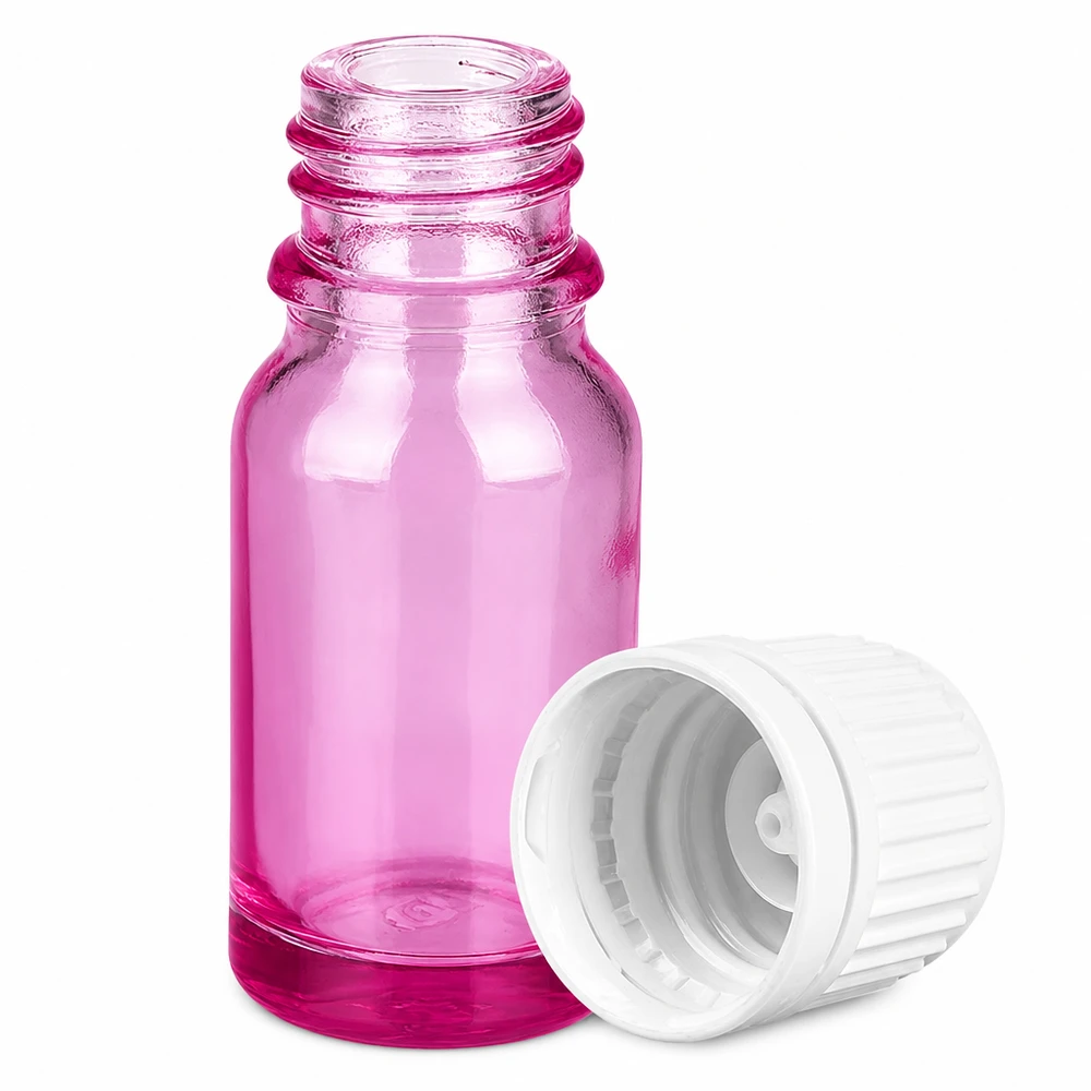 10ml Flasche 11mm Schraubverschluss weiss Originalität Schraubverschlusserschluss PurpleLine UT18/10 Handliche 10ml Flasche aus getöntem Glas zum sicheren Aufbewahren von Flüssigkeiten