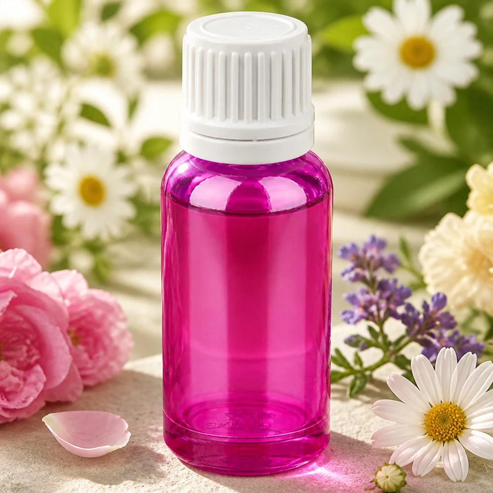 20ml Tropfflasche 0.7mm weiss Originalität Schraubverschlusserschluss PurpleLine UT18/20 Kompakte Dosierungsflasche 20ml violett mit kindersicherem weissen Tropfverschluss
