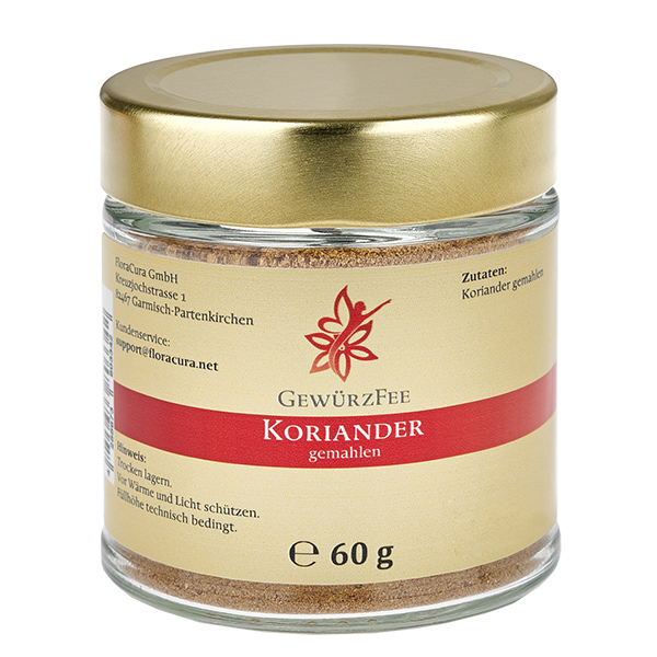 Koriander gemahlen im Schraubglas Gewürzfee Koriander gemahlen im Schraubglas Gewürzfee
