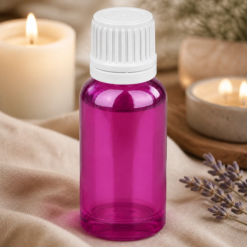 20ml Tropfflasche 0.7mm weiss Originalität Schraubverschlusserschluss PurpleLine UT18/20 Violette 20ml Tropfflasche mit kindersicherem weissem OV-Verschluss für sichere Aufbewahrung