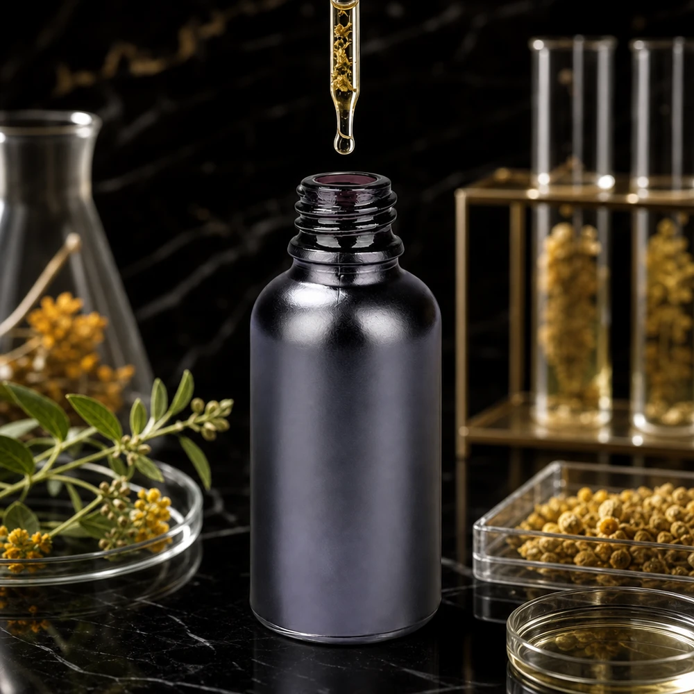 30ml Apothekerflasche BlackLine UT18/30 UNiTWIST Pharmaqualität Apothekerflasche 30ml BlackLine mit robustem UT18/30 UNiTWIST für Aromatherapie