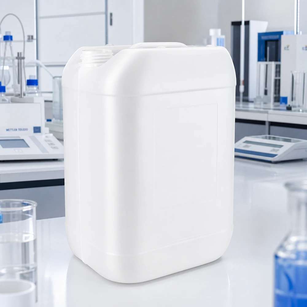 Stapelbarer 25 Liter Kunststoffbehälter ohne Verschluss ideal für Chemikalien und Lösungsmittel