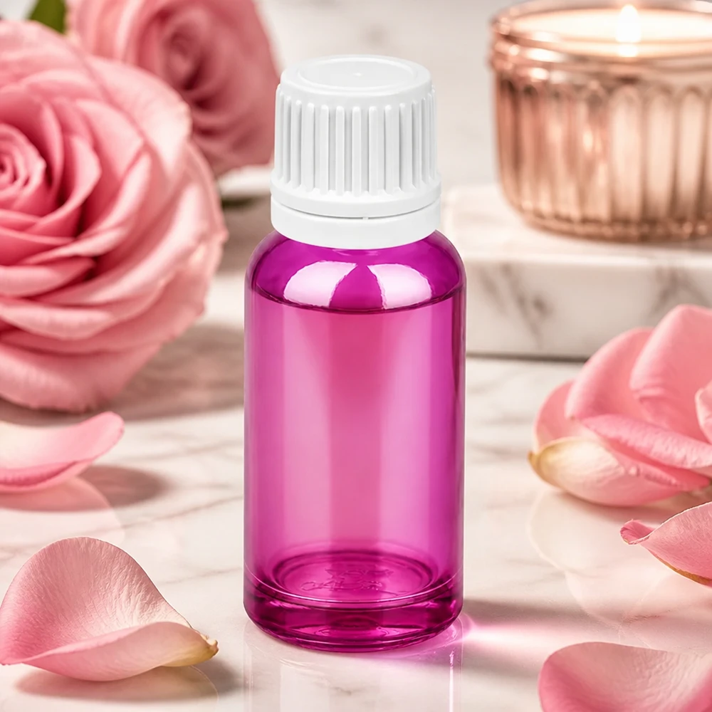 20ml Tropfflasche 0.7mm weiss Originalität Schraubverschlusserschluss PurpleLine UT18/20 Kompakte Tropfflasche PurpleLine 20ml ideal für präzise Dosierung von Ölen und Essenzen