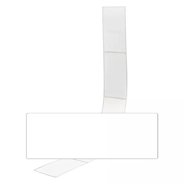 Weiße Etiketten 54x154,5mm zum Beschriften im 20er Pack auf neutralem Hintergrund