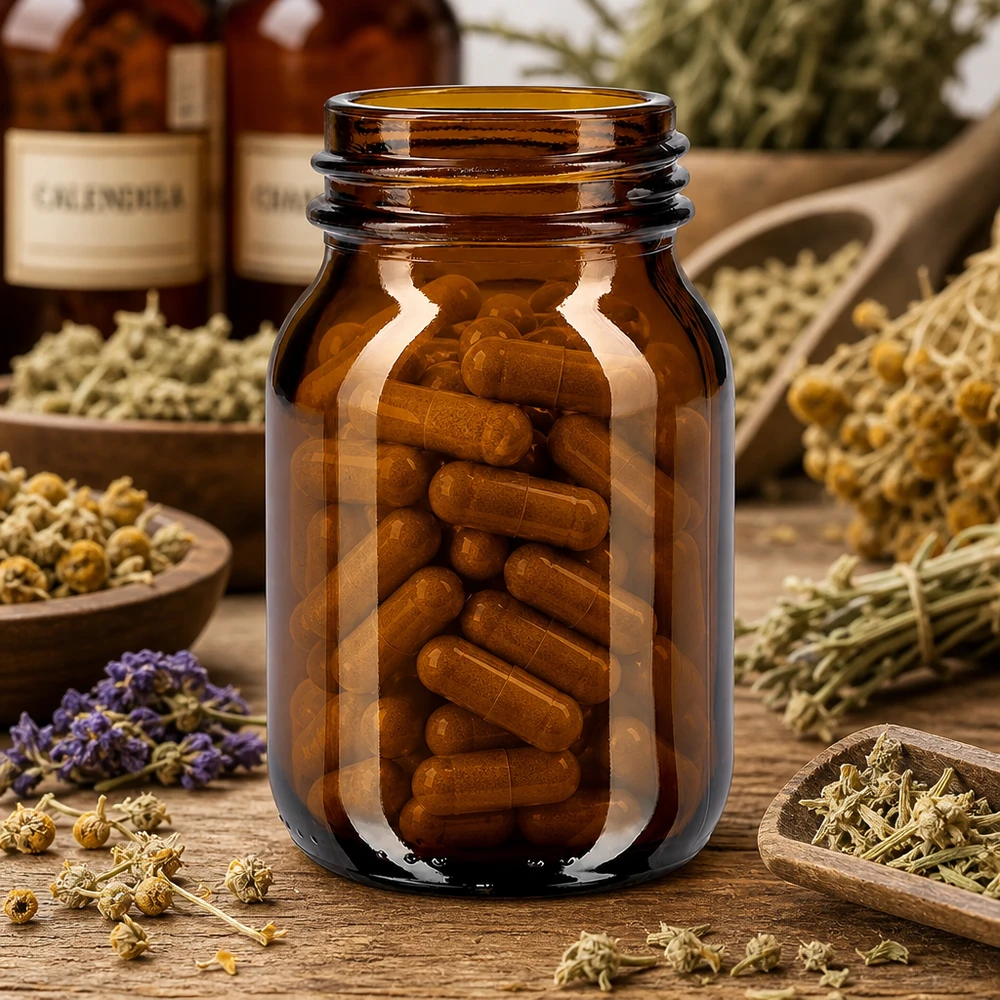 Braune Glasflasche 75ml Weithals DIN 40 Gewinde perfekt für homöopathische Mittel