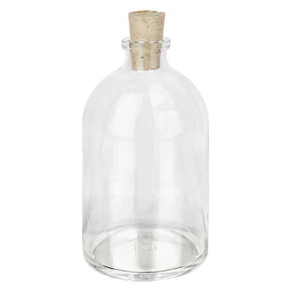 Flasche Klarglas 100ml mit Korken 11/14mm Flasche Klarglas 100ml mit Korken 11/14mm