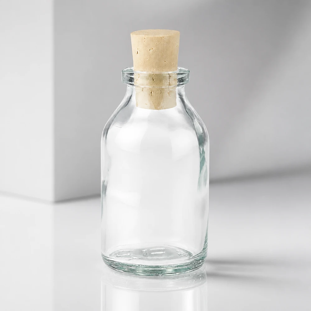 Flasche Klarglas 20ml mit Korken 11/14mm Glasfläschchen 20ml mit Korken für Bastelprojekte Hochzeitsgeschenke und DIY