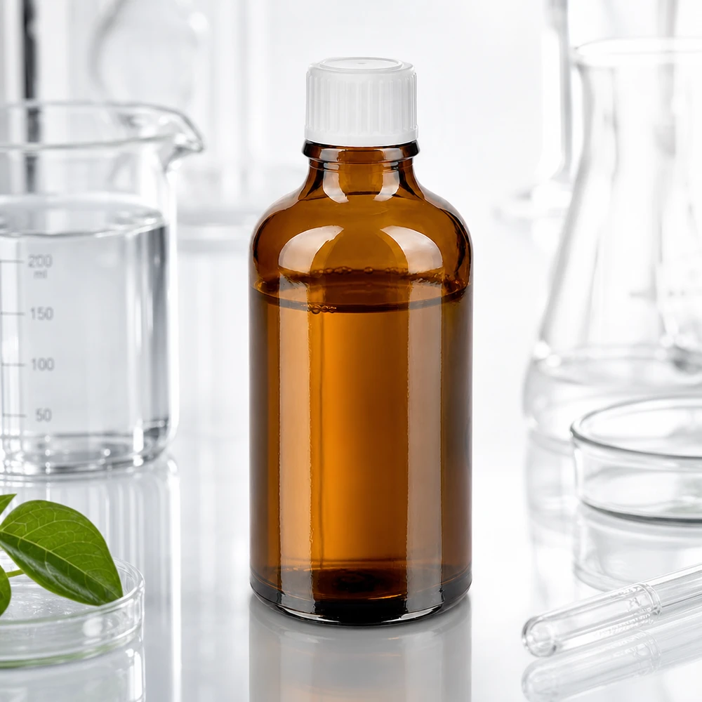 Apothekenflasche braun 50ml Schraubverschluss weiß Standard Lichtschutzflasche 50ml aus bernsteinfarbenem Glas mit weißer Verschlusskappe 11mm
