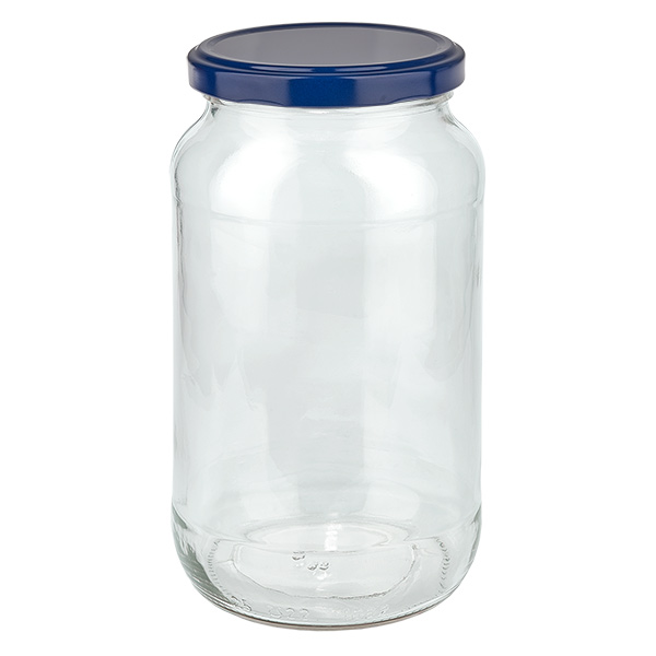 1062ml Rundglas + BasicSeal Deckel blau UNiTWIST 1062ml Rundglas + BasicSeal Deckel blau UNiTWIST
