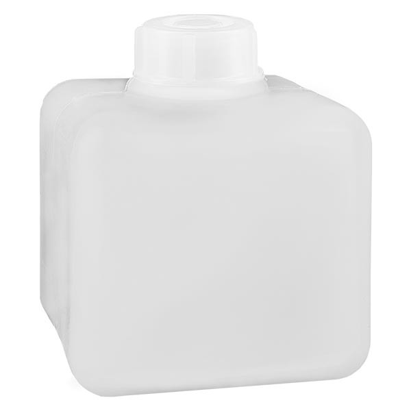 Chemikalienflasche 500ml, Enghals aus PE-HD, naturfarbig, inkl. Verschluss GL 32