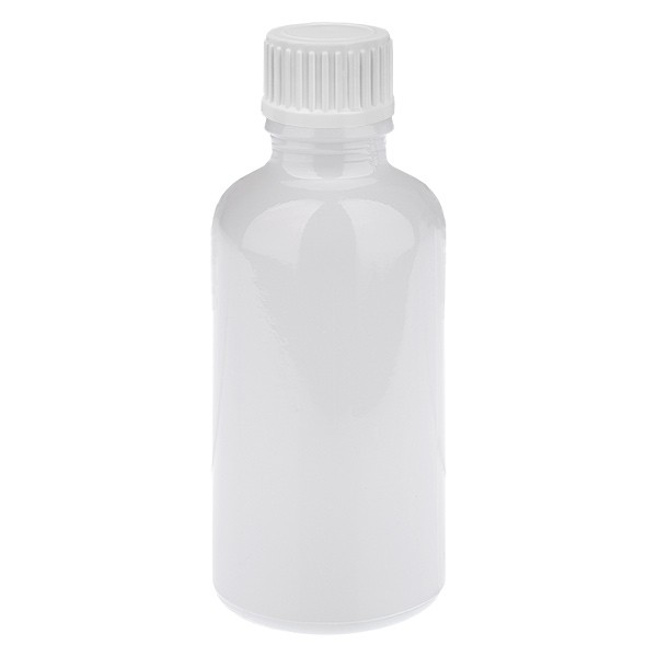 50ml (Globul)Flasche 3mm GR w. STD WhiteL. UT18/50