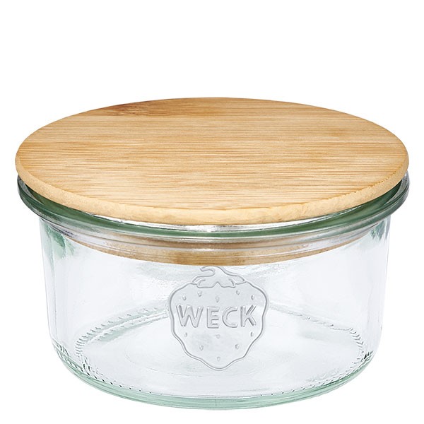 WECK-Sturzglas 165ml mit Holzdeckel