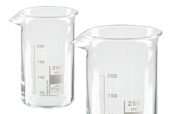 Becherglas Set 50 100 250 ml Bechergläser Borosilikatglas Meßbecher für Labor 