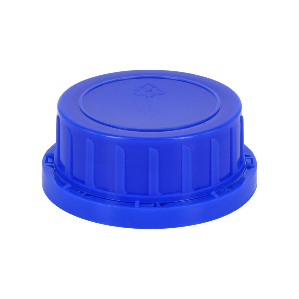 Schraubverschluss OV DIN 54 blau mit Konusdichtung, passend für Weithalsflaschen 500ml und 1000ml (A