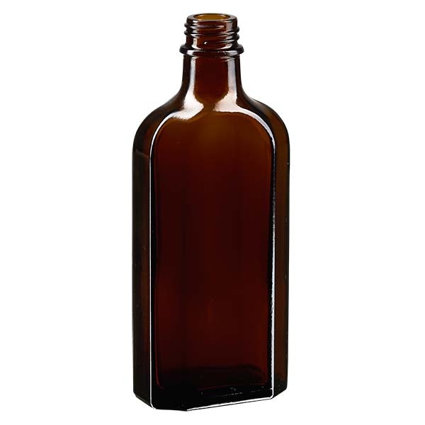 150 ml braune Meplatflasche mit DIN 22 Mündung