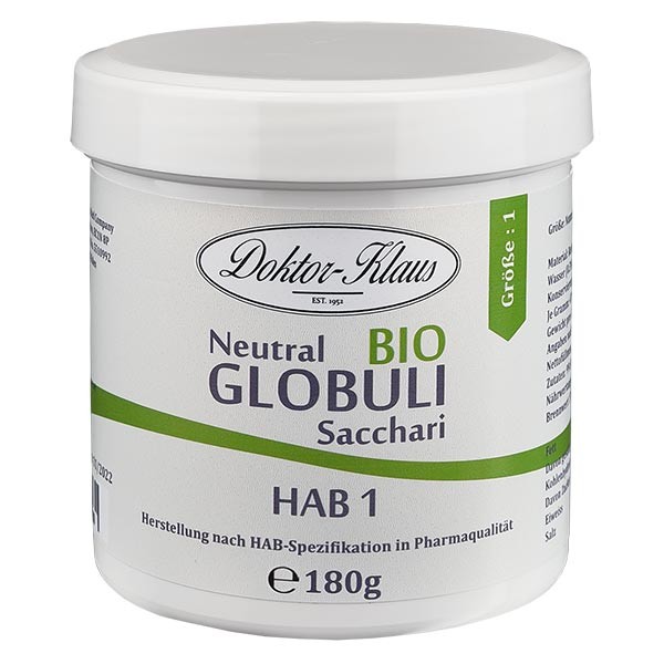 180g Bio Neutral Globuli HAB1 aus 100% reiner Sachharose