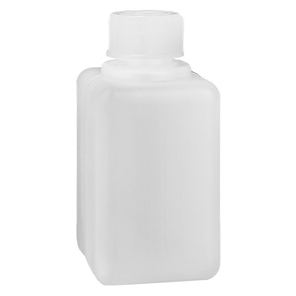 Chemikalienflasche 50ml, Enghals aus PE-HD, naturfarbig, inkl. Verschluss GL 18