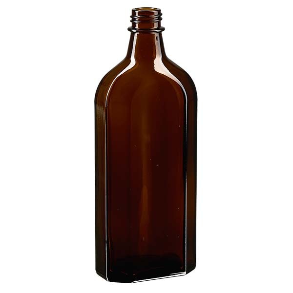 250 ml braune Meplatflasche mit DIN 22 Mündung