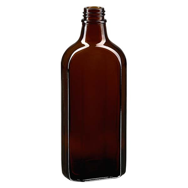 200 ml braune Meplatflasche mit DIN 22 Mündung
