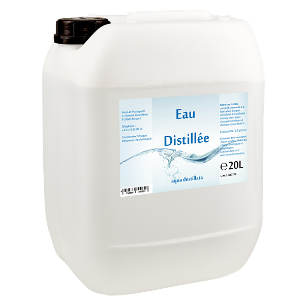 20 Liter Destilliertes Wasser - Aqua destillata im Premium-Kanister