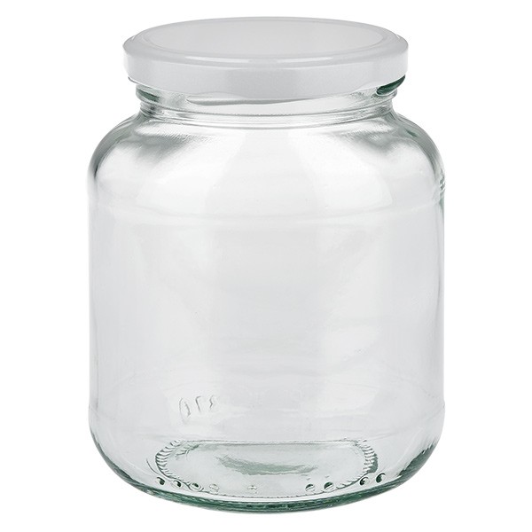 370ml Ovalglas mit BasicSeal Deckel silber UNiTWIST