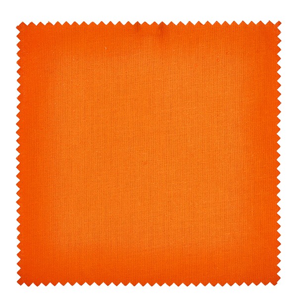 Stoffdeckchen orange 150x150mm eckig