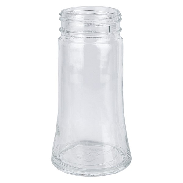 Salz/-Gewürzglas Bobby 95ml, Gewinde 41mm Klarglas