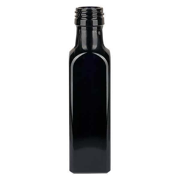 Ölflasche Violettglas 250ml eckig, UNI 31.5x24